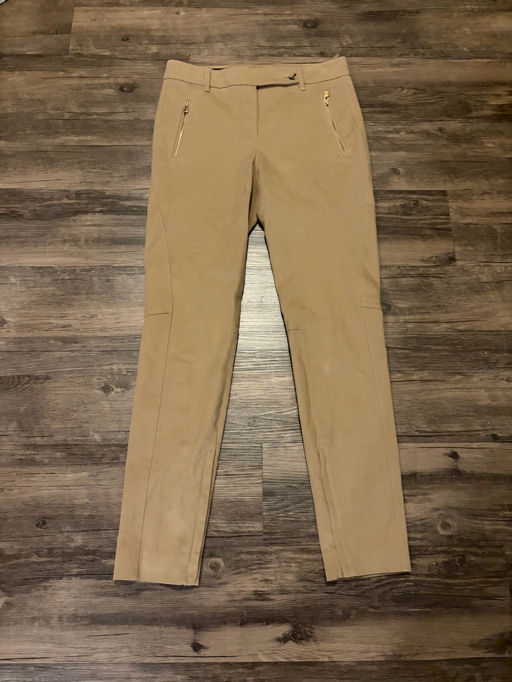 Loro Piana Women's Tan Dress Pants 38